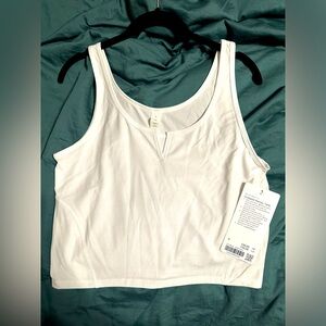 Lululemon Cropped Henley Tank White 6